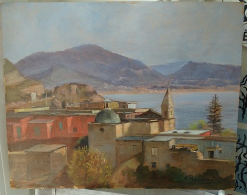 Antonio urso olio su - antonio, d'urso-olio