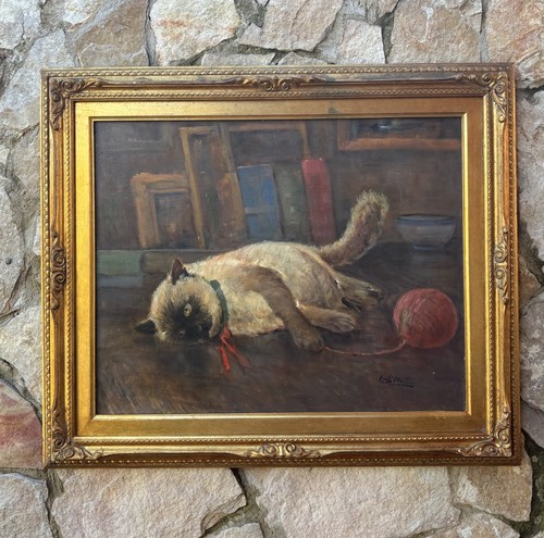 Quadro gatto con - -gatto,